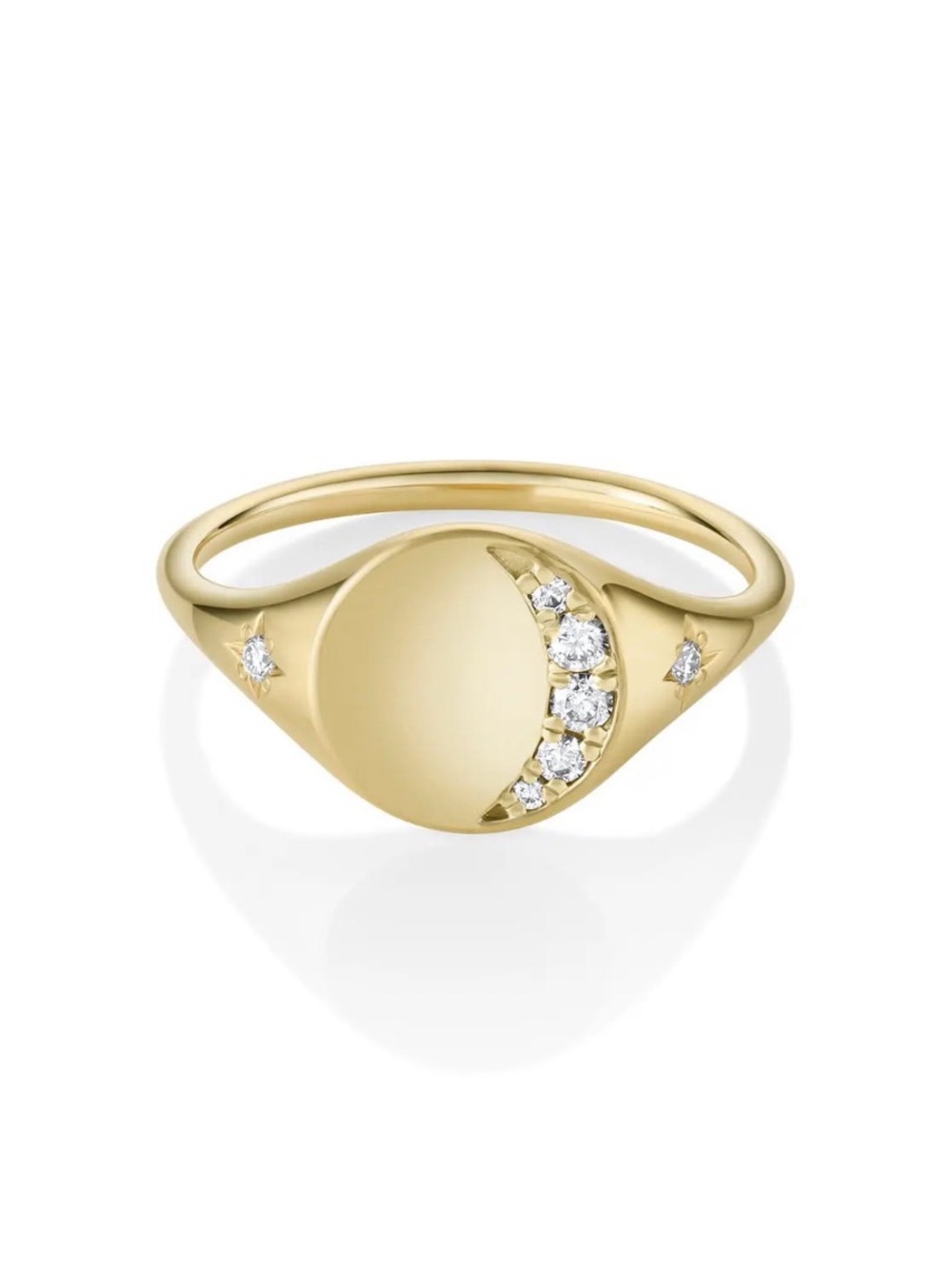 Marrow Fine Crescent Moon Signet